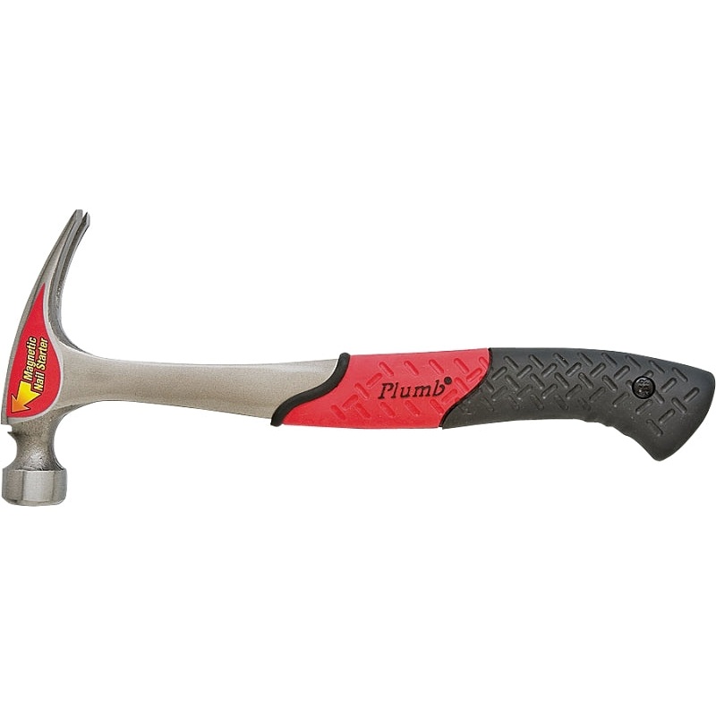 Plumb Pak SS20RN Hammer, 20 oz Head, Premium, Rip, Claw Head, Steel Head, 13-3/4 in OAL