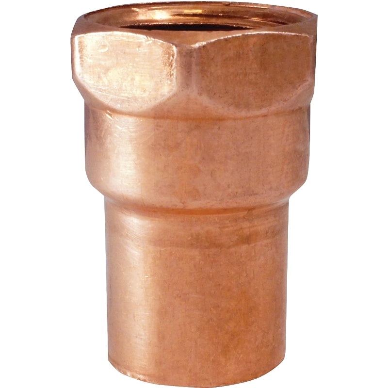Elkhart Products 80003 Pipe Adapter, 1/2 in, Sweat x FIP, Copper
