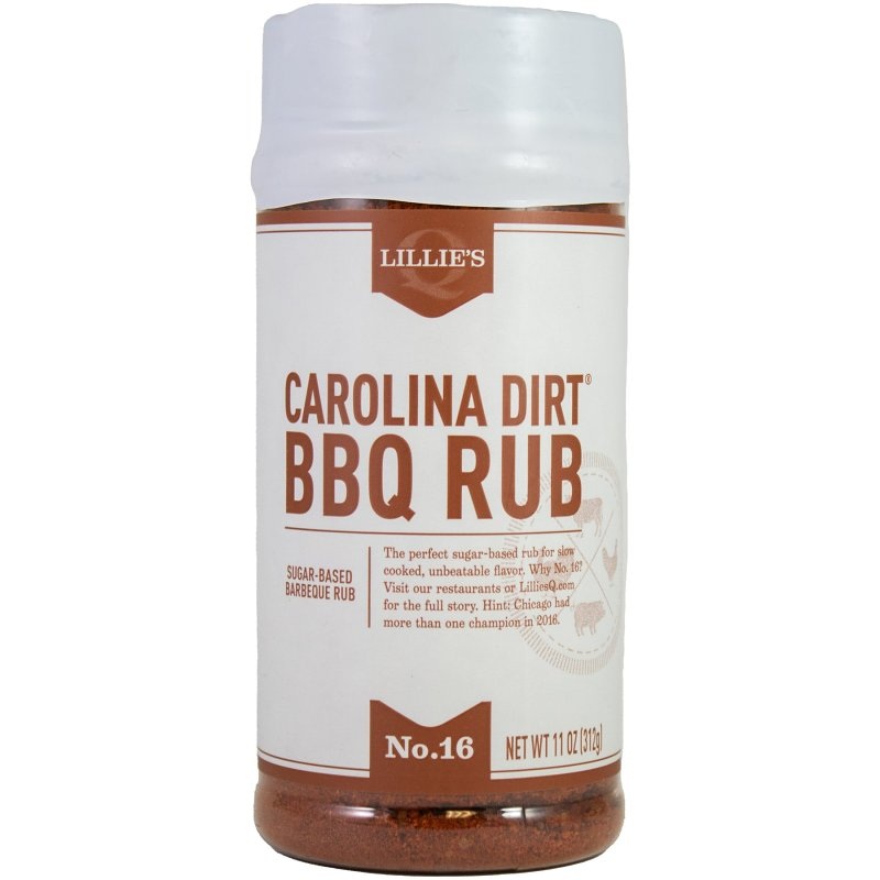 Lillie’s Q LQ00102-C Carolina Dirt BBQ Rub, Smokey, Sweet, 6 oz Jar