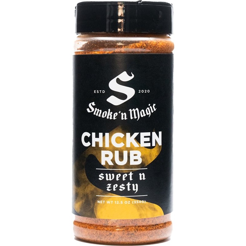 Smoke ‘N Magic OW16500 Rub Seasoning, Zesty Chicken, 12.5 oz
