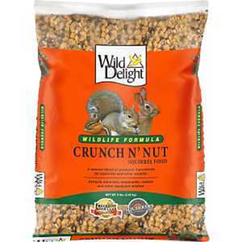 Wild Delight Crunch N’ Nut 362080 Squirrel Food, 8 lb Poly Bag