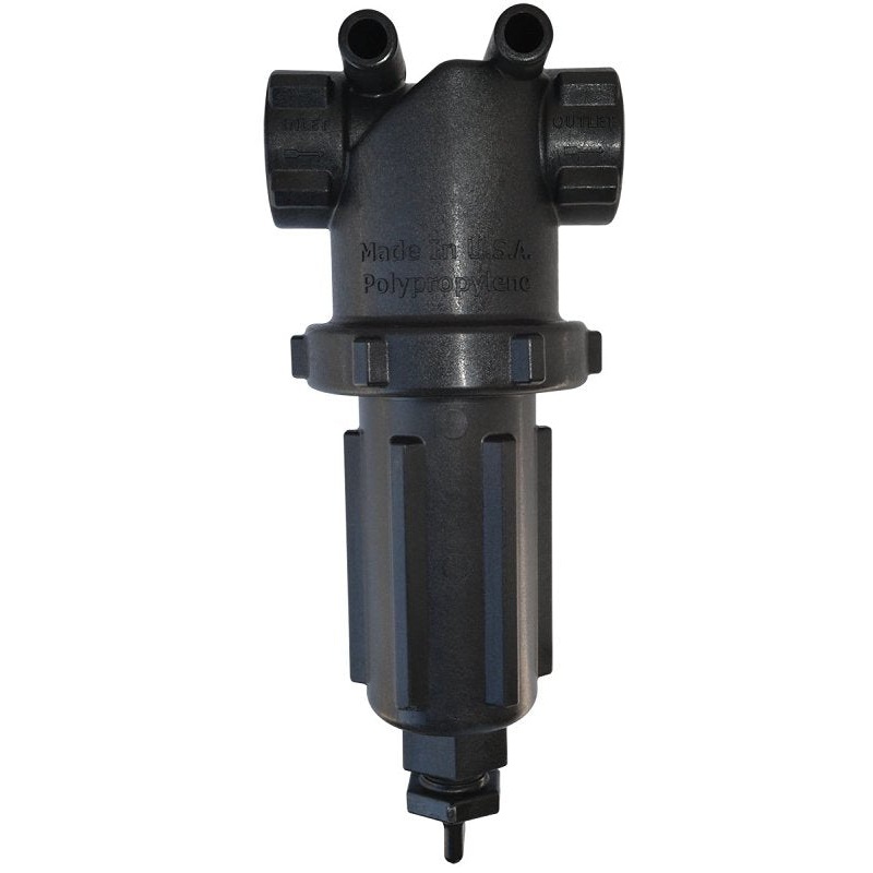 Banjo LST150-50 T-Strainer with Screen, 5-1/4 in W, 50 Mesh, EPDM/Polypropylene/Stainless Steel, Black