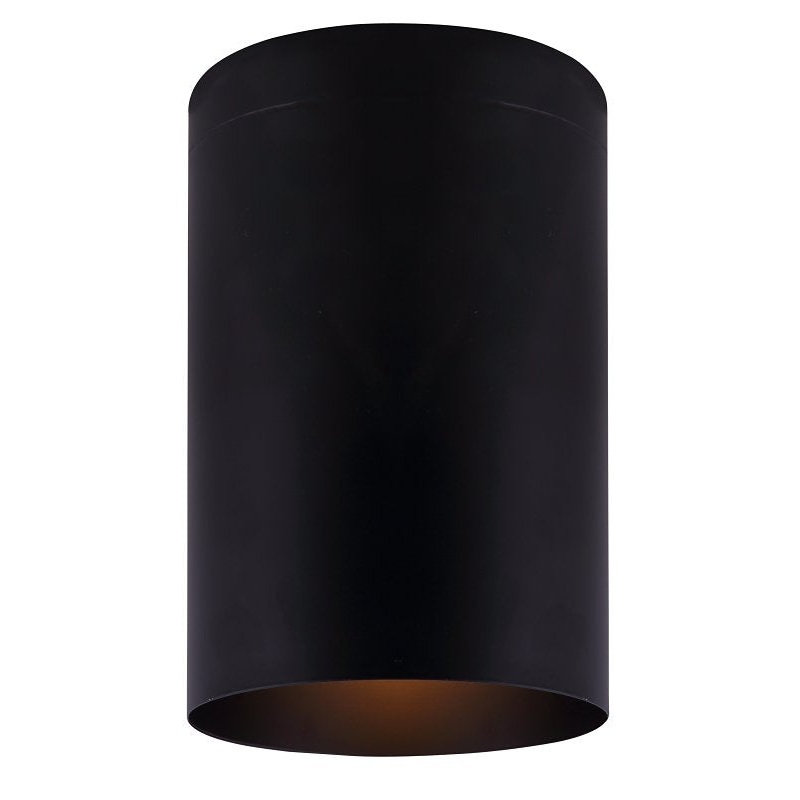 Canarm AGNA IFM1071A04BK Flush Mount Light, 40 W, 1-Lamp, Type A Lamp, Black Fixture, Matte Fixture