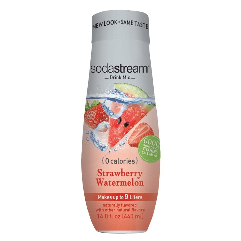 Sodastream Classics 1024267011 Zero Soda Drink Mix, Water, Strawberry, Watermelon, 14.9 fl-oz Bottle