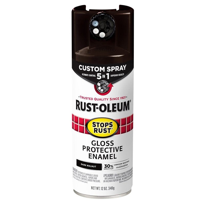 Stops Rust 376890 Rust Preventative Spray Paint, 12 oz Can, 6 to 10 sq-ft/can Coverage Area, Oil Base, Gloss