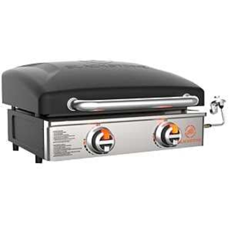 Blackstone Original Series 1813 Griddle, 24,000 Btu, Propane, 2-Burner, 361 sq-in Primary Cooking Surface, Black