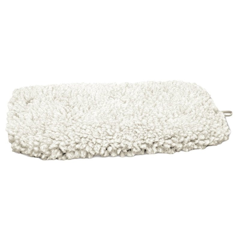 Slumber Pet ZA427 17 55 Dog Mat, 17-3/4 in L, 11-3/4 in W, Acrylic/Polyester Sherpa Cover, Natural