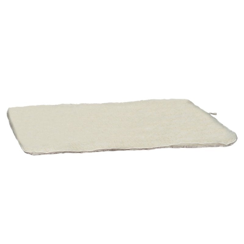 Slumber Pet ZA427 35 55 Dog Mat, 35-3/4 in L, 22-3/4 in W, Acrylic/Polyester Sherpa Cover, Natural