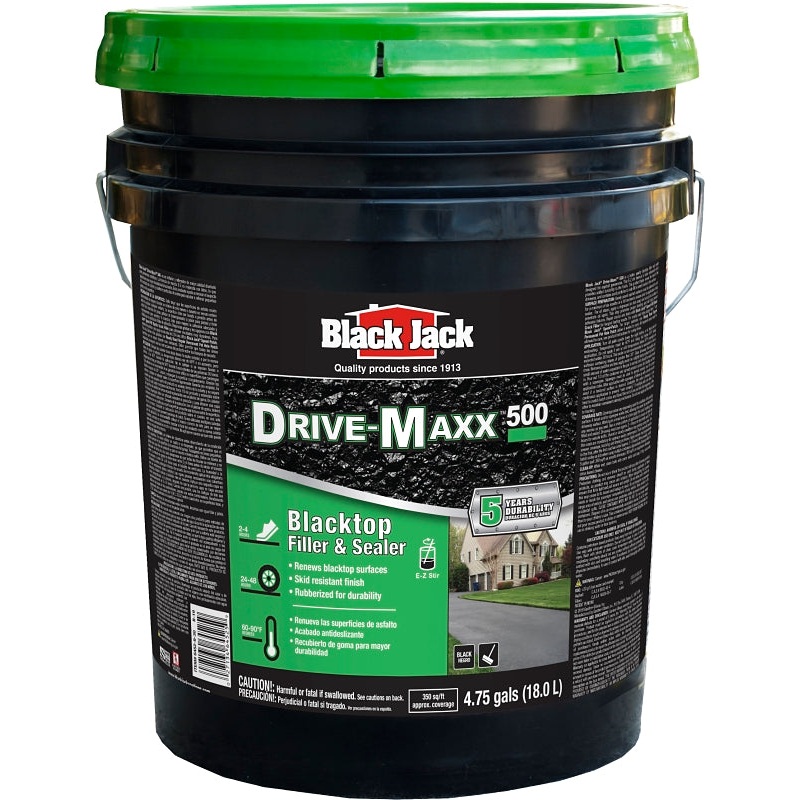 Black Jack Drive-Maxx 500 6452-9-30 Filler and Sealer, Liquid, Black, 4.75 gal Pack