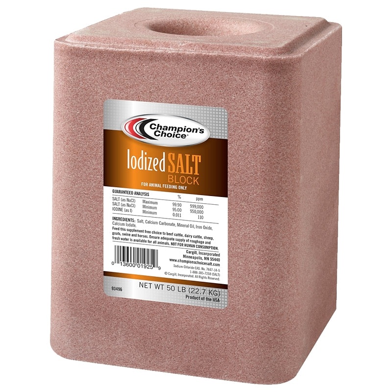 Cargill 100012603 Series Salt Block, Greenish Brown, 50 lb