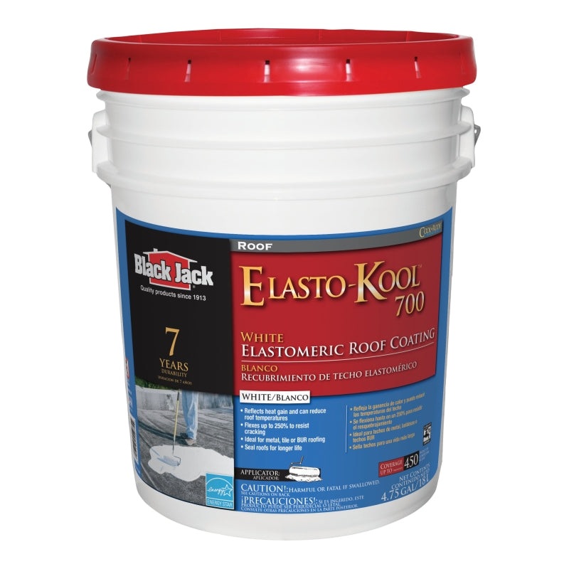 Gardner SK-7705 Elastomeric Roof Coating, White, 18 L Pail, Liquid