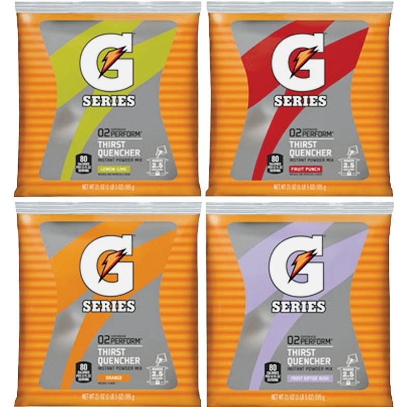 Gatorade 03944 Thirst Quencher Instant Powder Sports Drink Mix, Powder, Assorted Flavor, 21 oz Pack