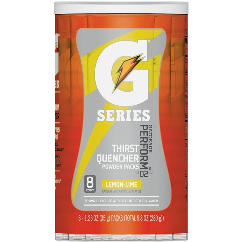 Gatorade 13163 Thirst Quencher Instant Powder Sports Drink Mix, Powder, Lemon-Lime Flavor, 1.34 oz Pack