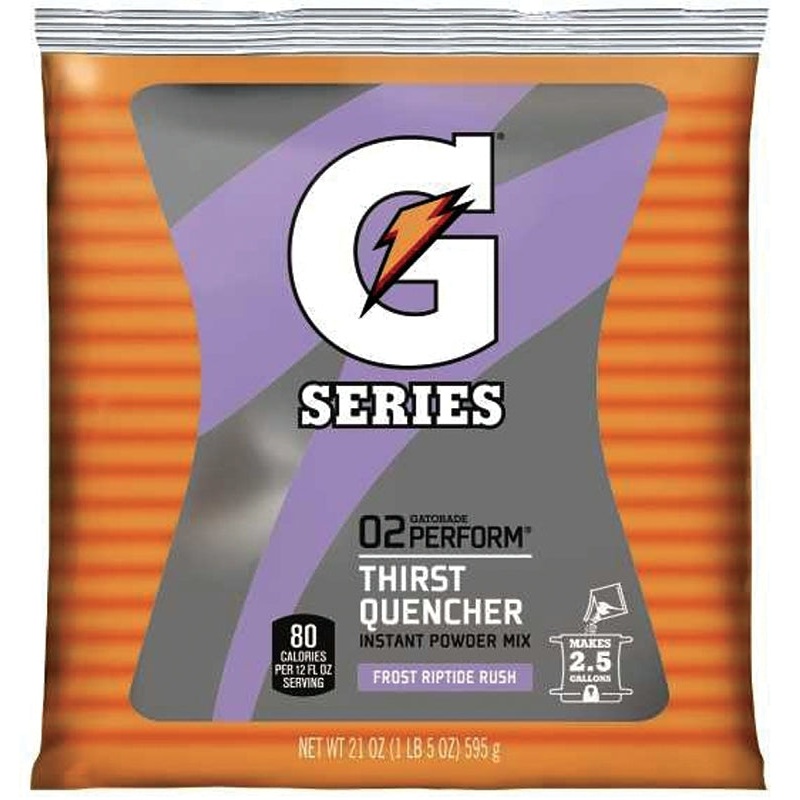 Gatorade 33673 Thirst Quencher Instant Powder Sports Drink Mix, Powder, Riptide Rush Flavor, 21 oz Pack