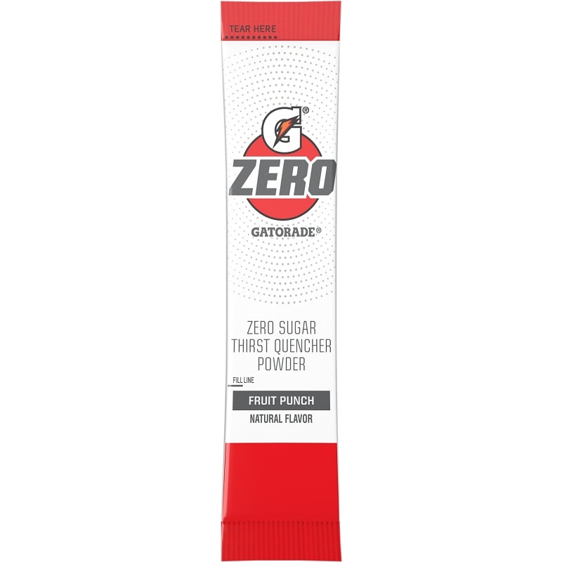 Gatorade 4713 Zero Sugar Thirst Quencher Powder, Dry, Powder, Fruit Punch, 1.02 oz Packet