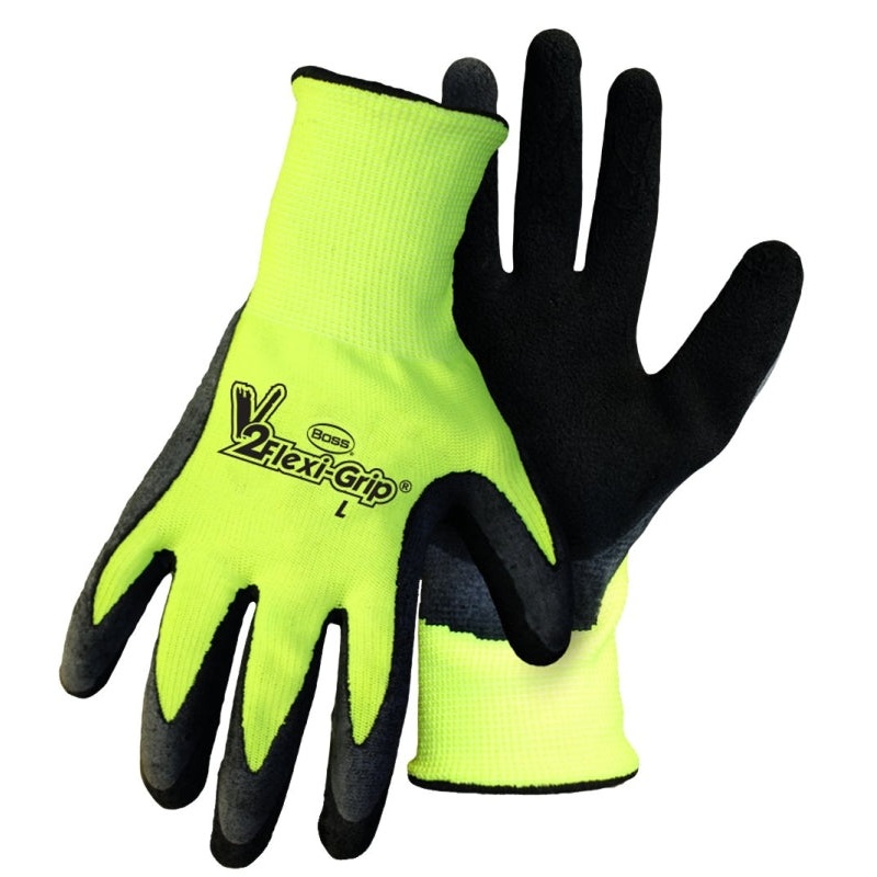 Boss 8412M-3 Gloves, M, 12 in L, Polyester Glove, Fluorescent