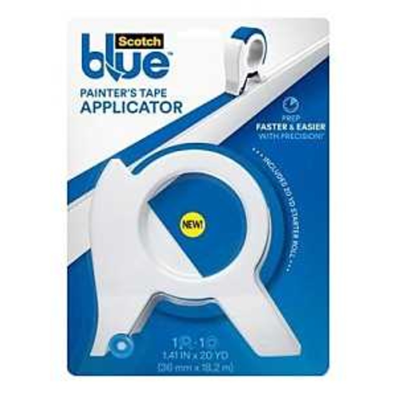 ScotchBlue TA3-SB-ESF Painter’s Tape Applicator, 1.41 in Max Tape W, Plastic, Blue