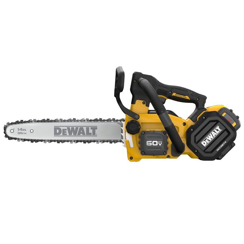DEWALT DCCS674X2 Chainsaw Kit, Battery Included, 60 V, Lithium-Ion, 14 in Cutting Capacity, 14 in L Bar, 3/8 in Pitch