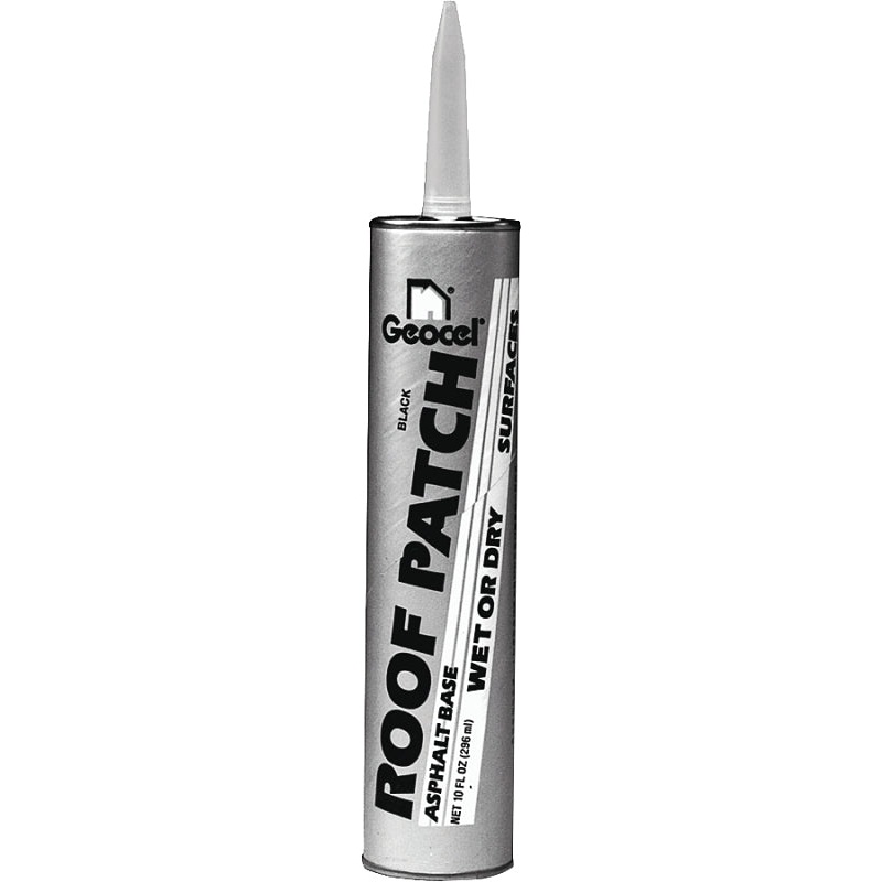 Geocel ROOF PATCH Series GC41803 Roof Cement, Black, Liquid Cartridge