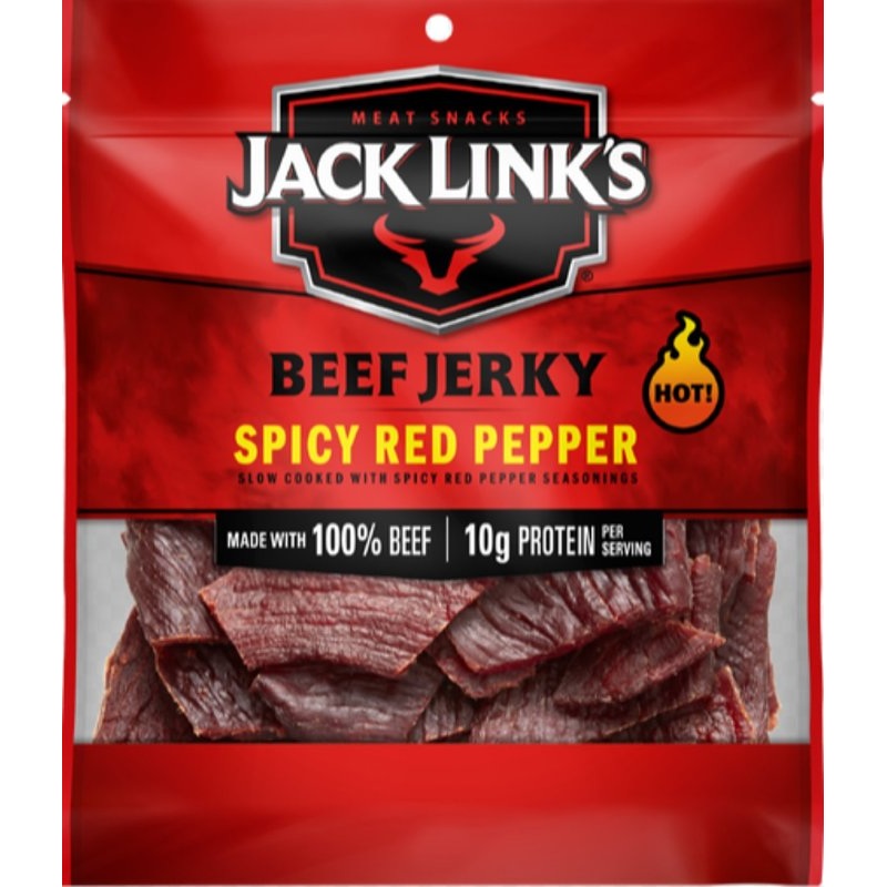 Jack Link’s 10000039730 Beef Jerky, Spicy Red Pepper, 2.85 oz Bag
