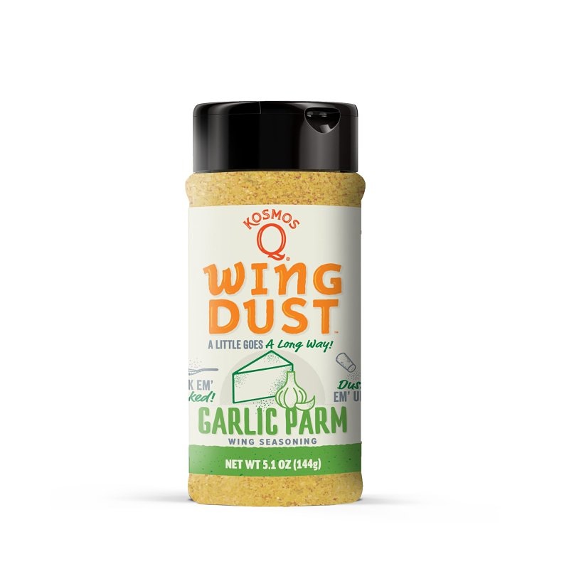 Kosmos Q Wing Dust KOS-GARPM-15X1 Wing Seasoning, Garlic Parm, 5 oz, Bag