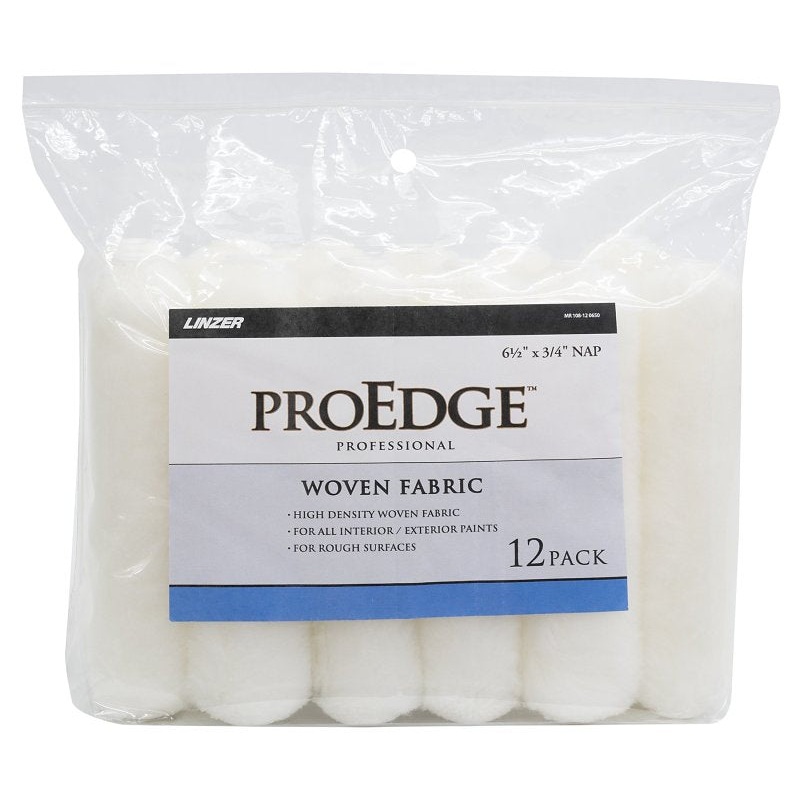 Linzer MR 108-12-0650 Mini Roller, 3/4 in Thick Nap, 6-1/2 in L, White