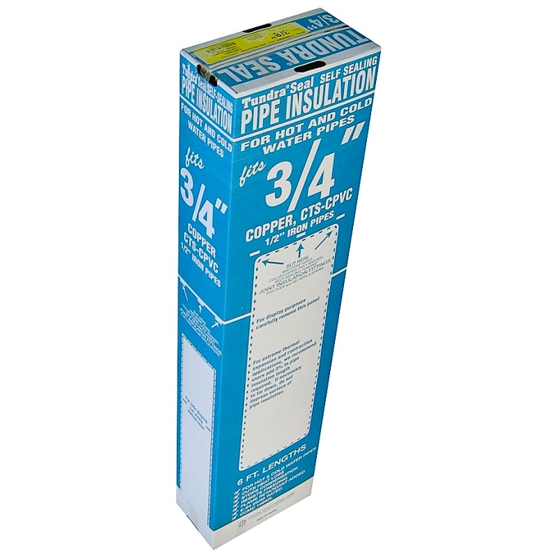 Quick R 30781T Pipe Insulation, 7/8 in ID x 1-5/8 in OD Dia, 6 ft L, Polyethylene, Black