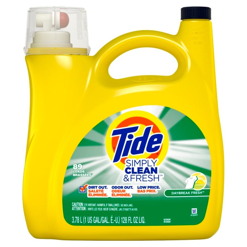 Tide 04480 Laundry Detergent, 128 oz, Liquid