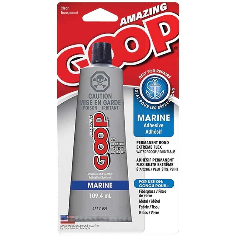 Amazing Goop 170035 Marine Adhesive, Liquid, Clear, 109.4 mL, Tube