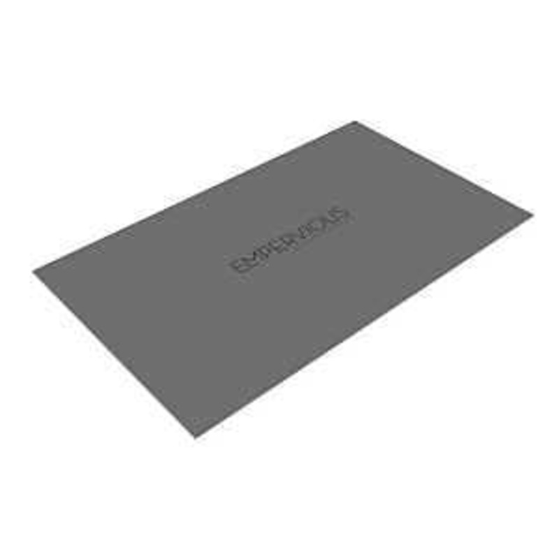 Emser Tile Empervious Series ZGBFB366012 Board, 60 in L, 36 in W, 1/2 in Thick, Fiberglass/XPS Foam