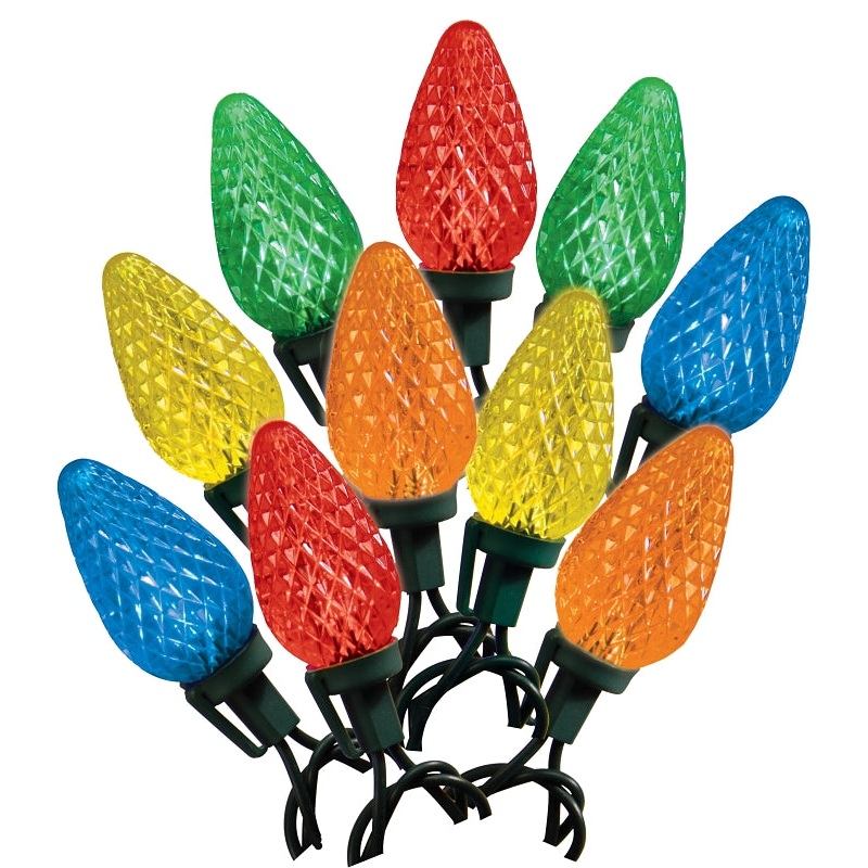 Hometown Holidays W11L1966 Light Set, Christmas, 120 V, 3.6 W, 20-Lamp, Blue/Green/Orange/Red/Purple Lamp