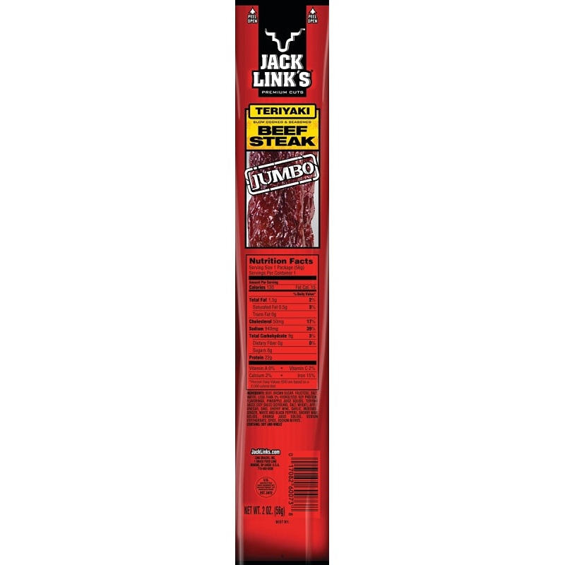 Jack Link’s 06073 Snack, Stick, Teriyaki, 2 oz