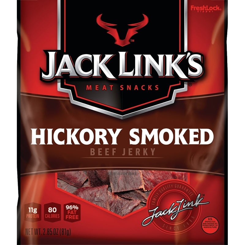 Jack Link’s 10000007609 Snack, Jerky, Hickory Smoked, 2.85 oz