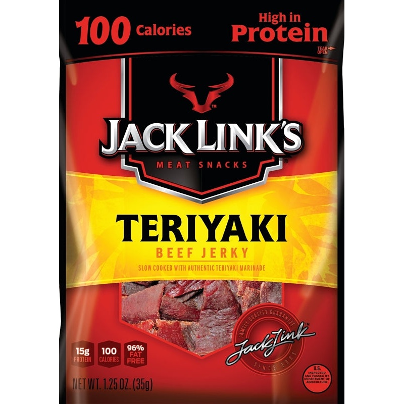 Jack Link’s 10000008424 Snack, Jerky, Teriyaki, 1.25 oz