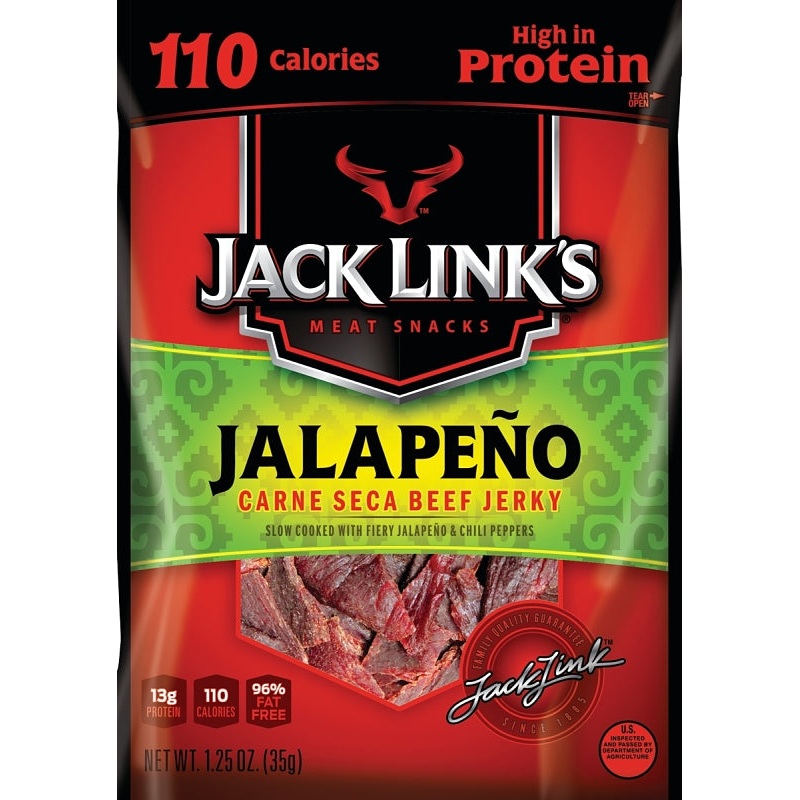 Jack Link’s 10000008445 Snack, Jerky, Jalapeno, 2.85 oz
