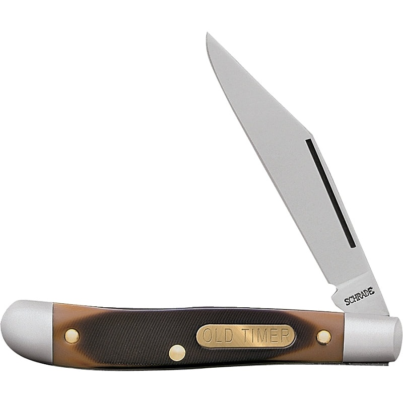 Old Timer 12OT Folding Pocket Knife, Clip Point with Nail Pull Blade, 5.1 in OAL, 2.2 in L Blade, 1-Blade