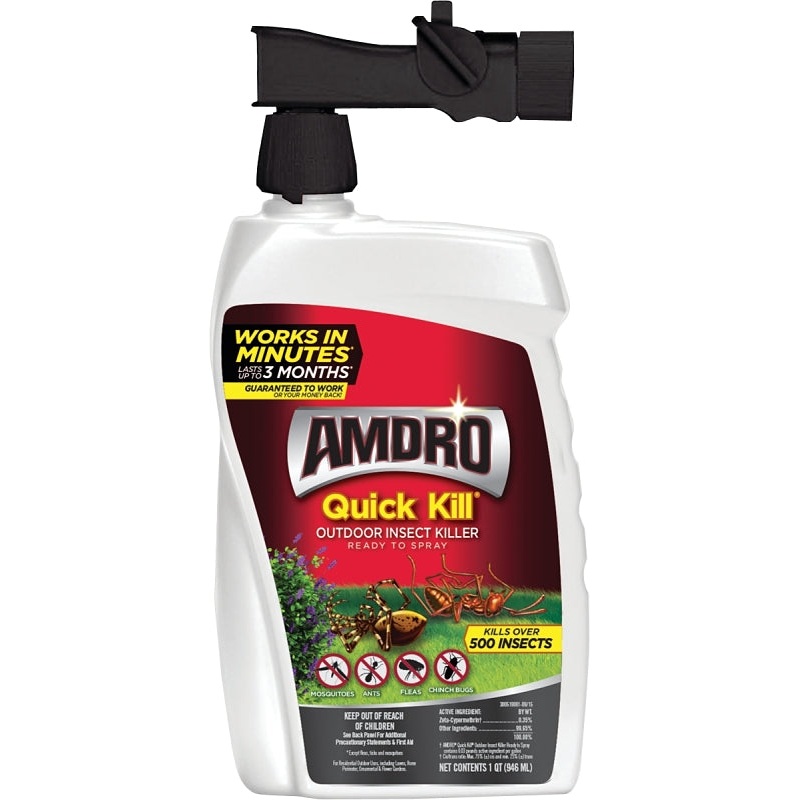 Amdro QUICK KILL 100522991 Outdoor Insect Killer, Liquid, Spray Application, 32 oz