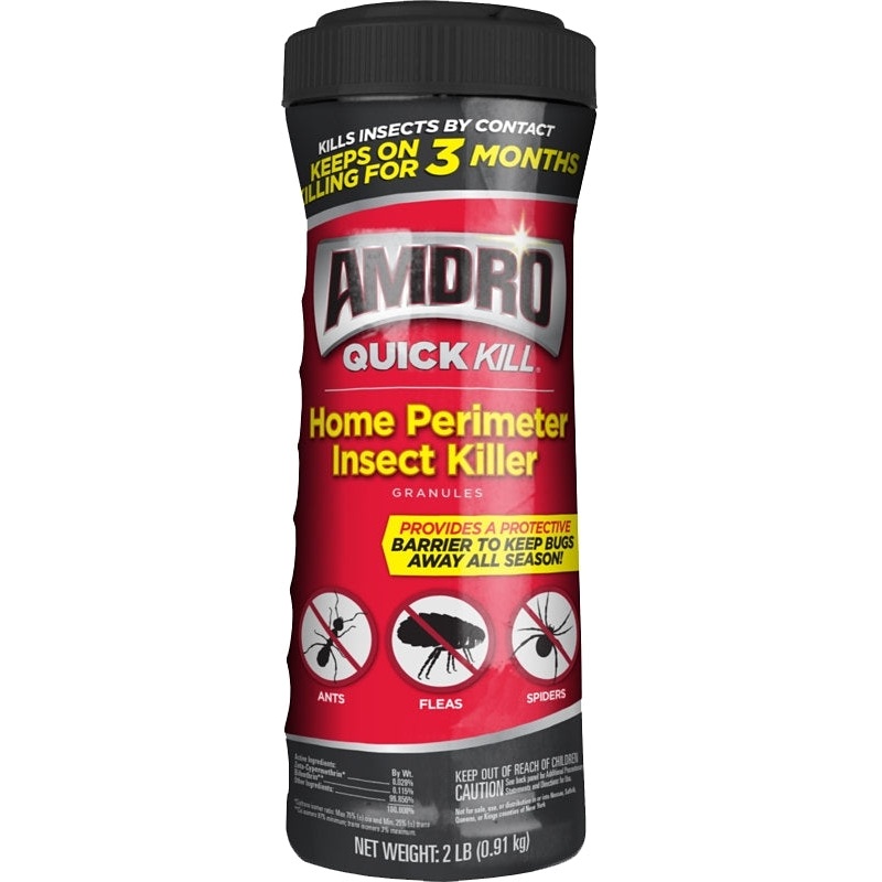Amdro QUICK KILL 100526851 Home Perimeter Insect Killer, Granular, Outdoor, 2 lb Bottle