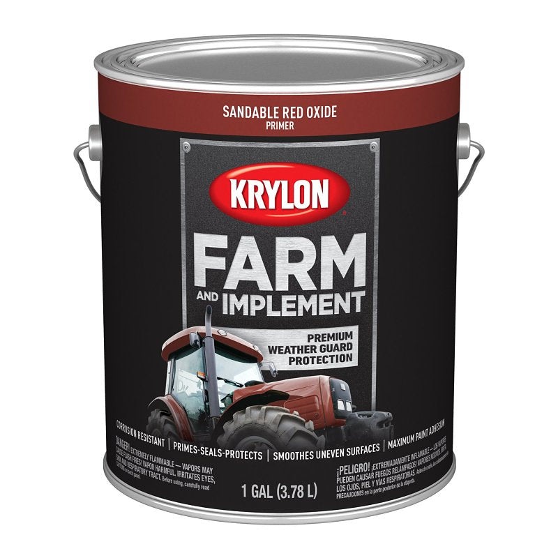 Krylon K01982008 Farm and Implement Paint, 1 gal Can, Red, Liquid