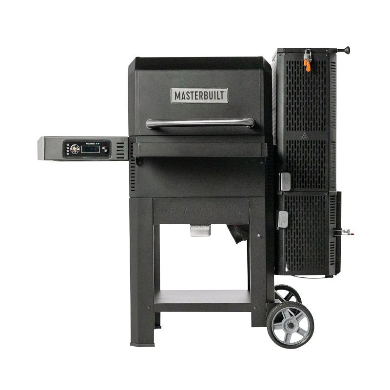Masterbuilt Gravity 600 Series MB20041023 Grill and Smoker, Charcoal, Cast Iron/Steel, Black, Powder-Coated