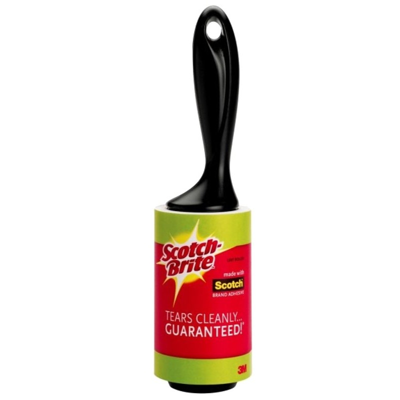 Scotch-Brite 836RS-70 Lint Roller, Plastic, Ergonomic Handle