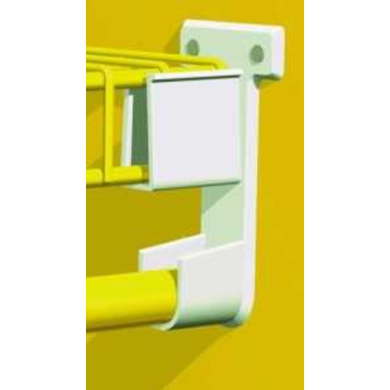ClosetMaid 6609 Wall Bracket, Resin, White, Includes: Pins