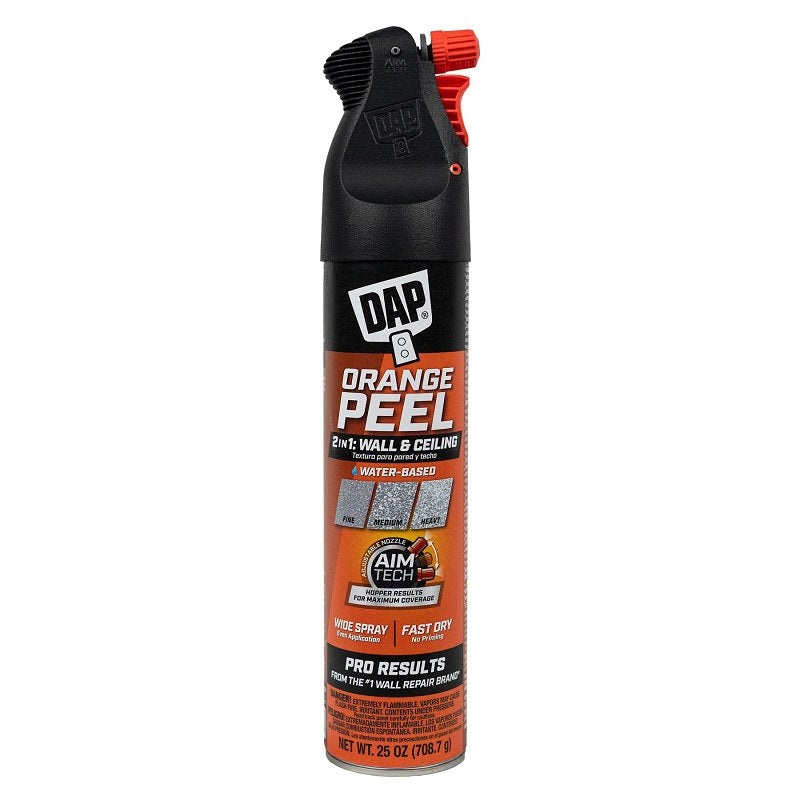 DAP 7079850005 2-in-1 Wall and Ceiling Spray, 130 sq-ft Fine, 90 sq-ft Medium, 70 sq-ft Heavy Coverage Area, White