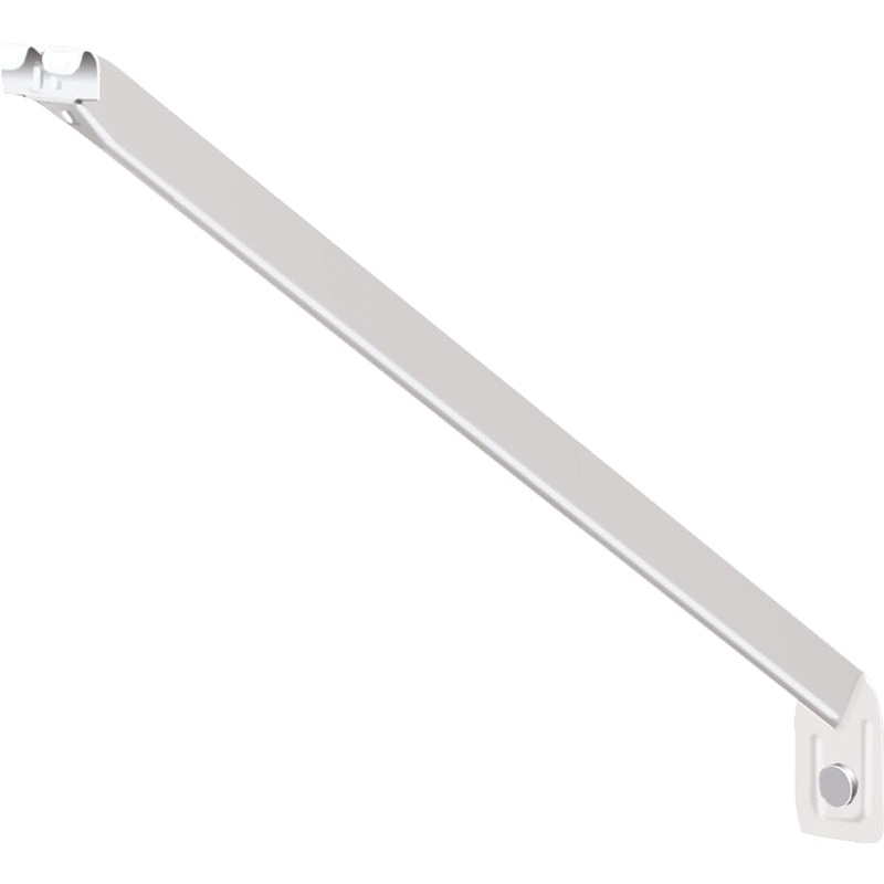 ClosetMaid 1164XBJ Support Bracket, 12 in L, 2 in H, White, Steel