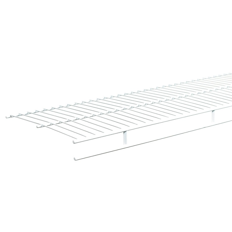 ClosetMaid 37300 Wire Shelf, 1-Level, 12 in L, 144 in W, Steel, White
