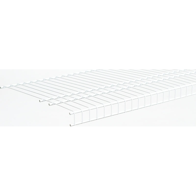 ClosetMaid SuperSlide 4736 Wire Shelf, 80 lb, 1-Level, 16 in L, 96 in W, Steel, White