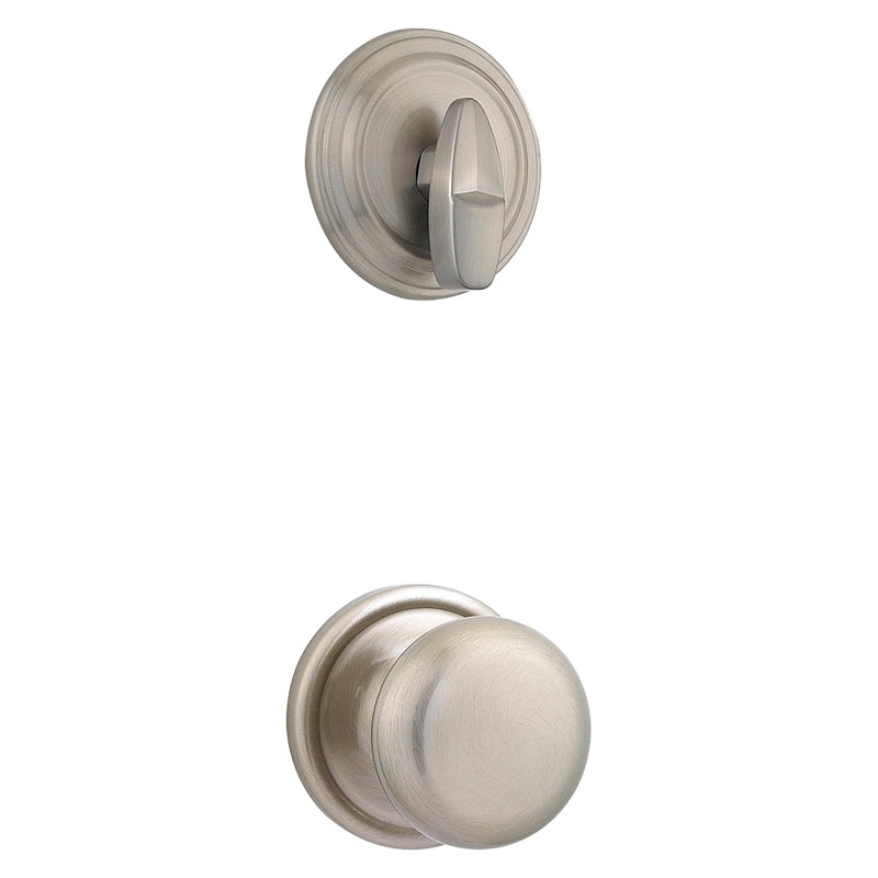 Kwikset 966H 15 Handleset Interior Trim, Hancock, Satin Nickel, 2-5/8 in Dimensions
