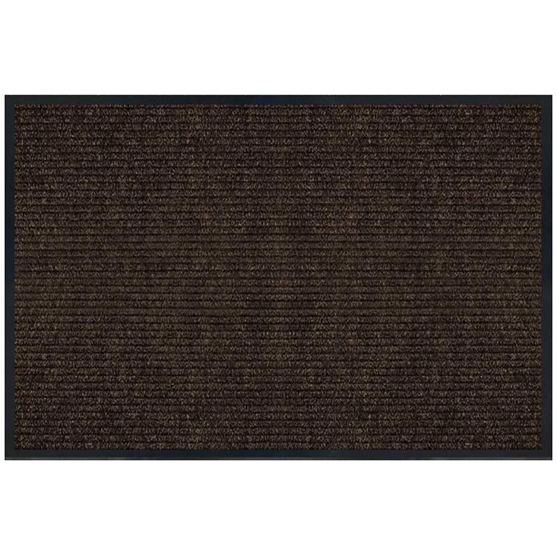 Multy Home Platinum 1005382 Utility Floor Mat, 3 ft L, 4 ft W, 1/4 in Thick, Polyester Rug, Charcoal