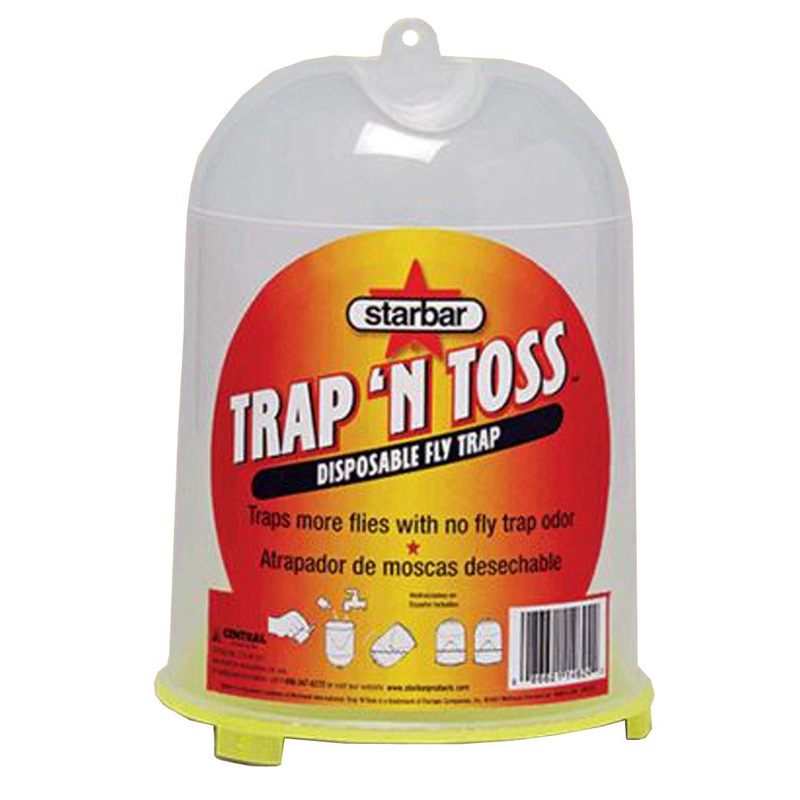 Starbar Trap ‘N Toss 100520149 Disposable Fly Trap, Granular, Fish