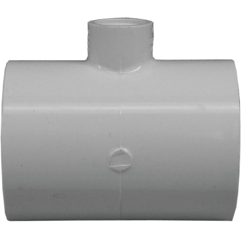 IPEX 435877 Reducing Pipe Tee, 2 x 2 x 1/2 in, Slip x Slip x FPT, PVC, White, SCH 40 Schedule, 280 psi Pressure